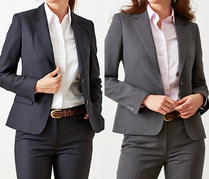 新入社員　営業　スーツ　女性