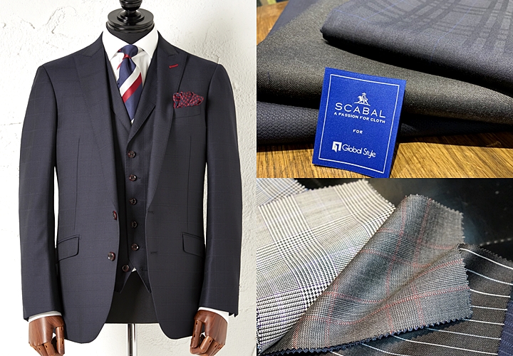 スーツ高級 SCABAL スリーピース スーツ オーダー品 - セットアップ