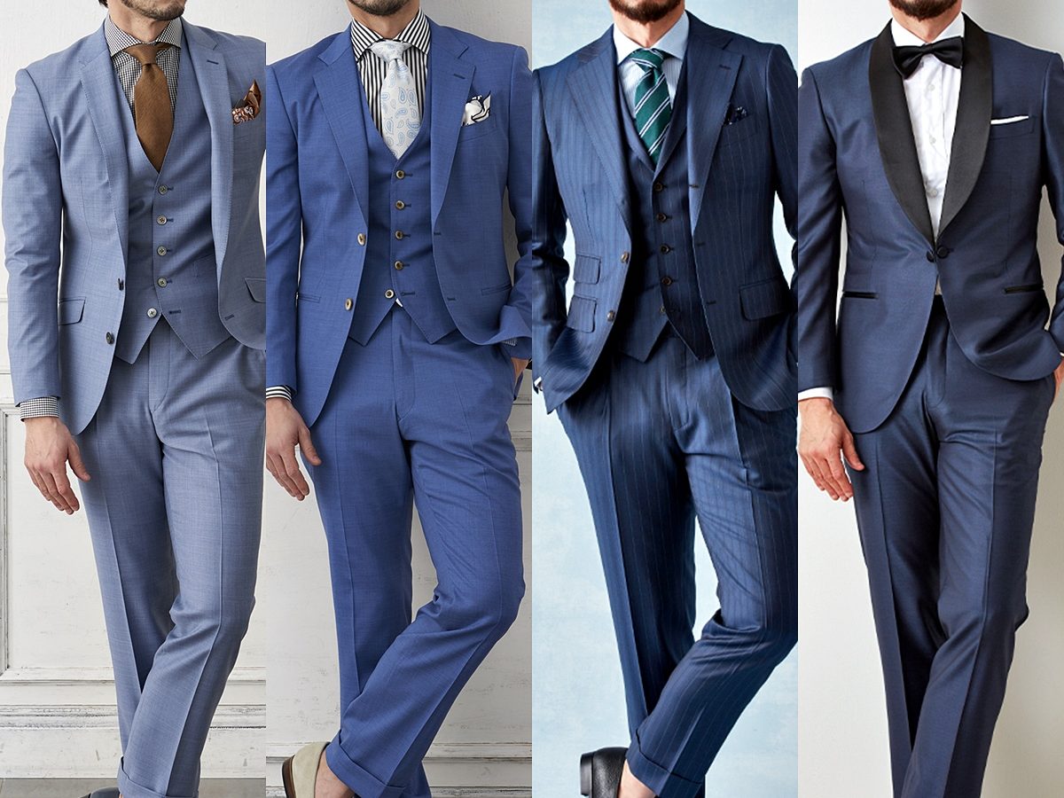青(ブルー)のスーツの着こなし方～バリエーション豊富な色の種類・濃淡の差で雰囲気が変わる～ – ENJOY ORDER!MAGAZINE