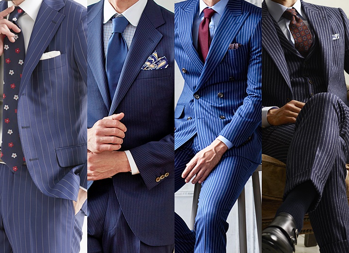 【即納】 50' Blue Striped Suit | ブルーストライプスーツ セットアップ