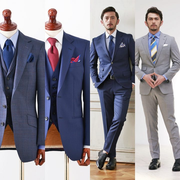 スーツの男性のスーツはイギリス風です。韓国版はファッションが