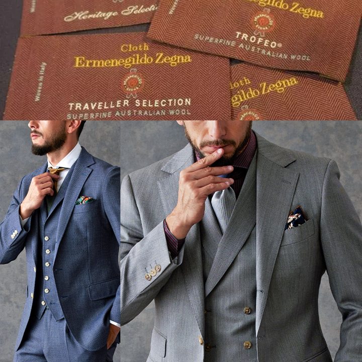 suit select zegna ゼニア スーツ セットアップ Y7 ネイビー