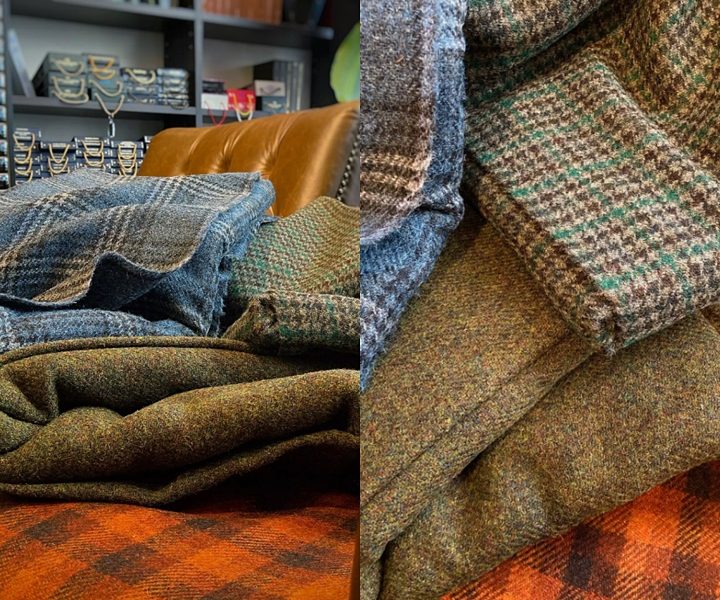 Harris Tweed Fabrics - 4 Piece Mix (38x25cm)