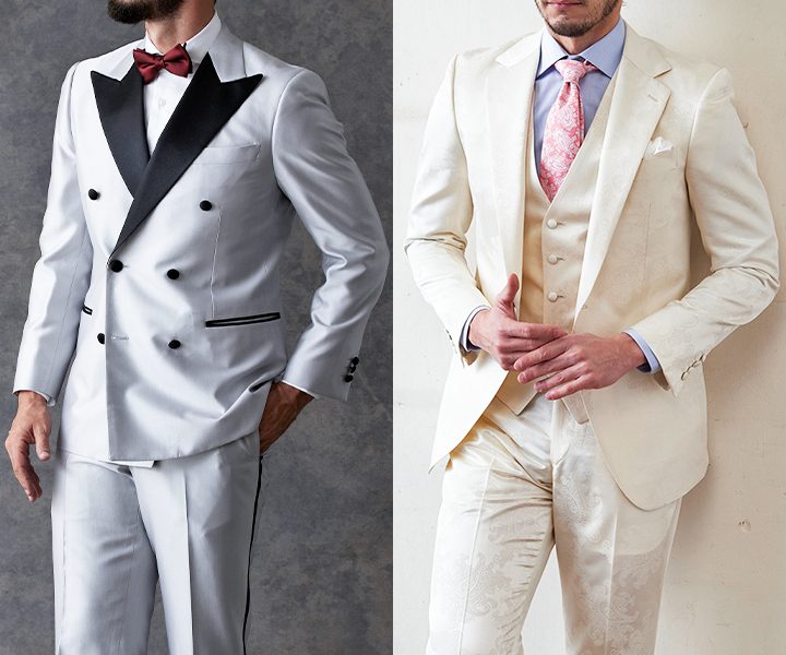 白スーツの着用フォーマル・イベントシーン