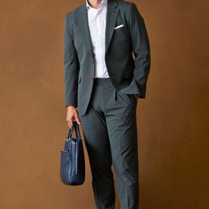 boys market オーダースーツ「製品洗い＋パッカリング加工」 カーキ boys market オーダースーツ「製品洗い＋パッカリング加工」 カーキ