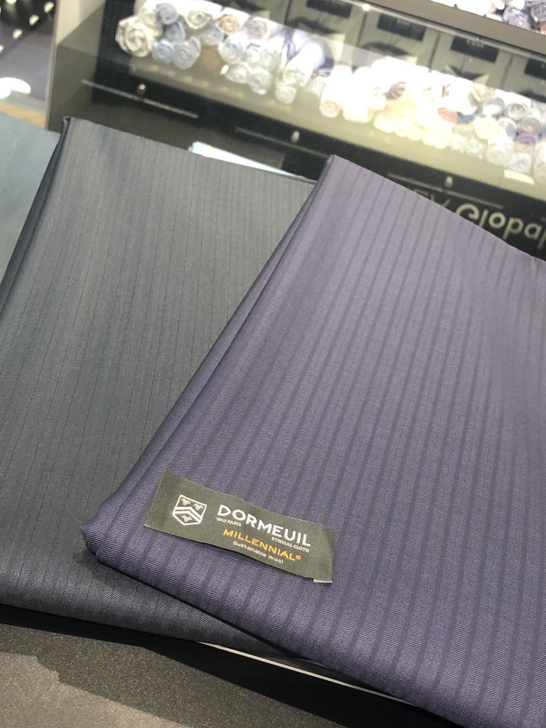 銀座グローバルスタイル 3ピース DORMEUIL チェック グレー ペイズリー 新作生地紹介②[銀座5丁目店]｜オーダースーツならGlobal Style